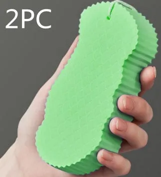 White 3D fish scale pattern bath sponge ball for gentle body exfoliation in the shower.