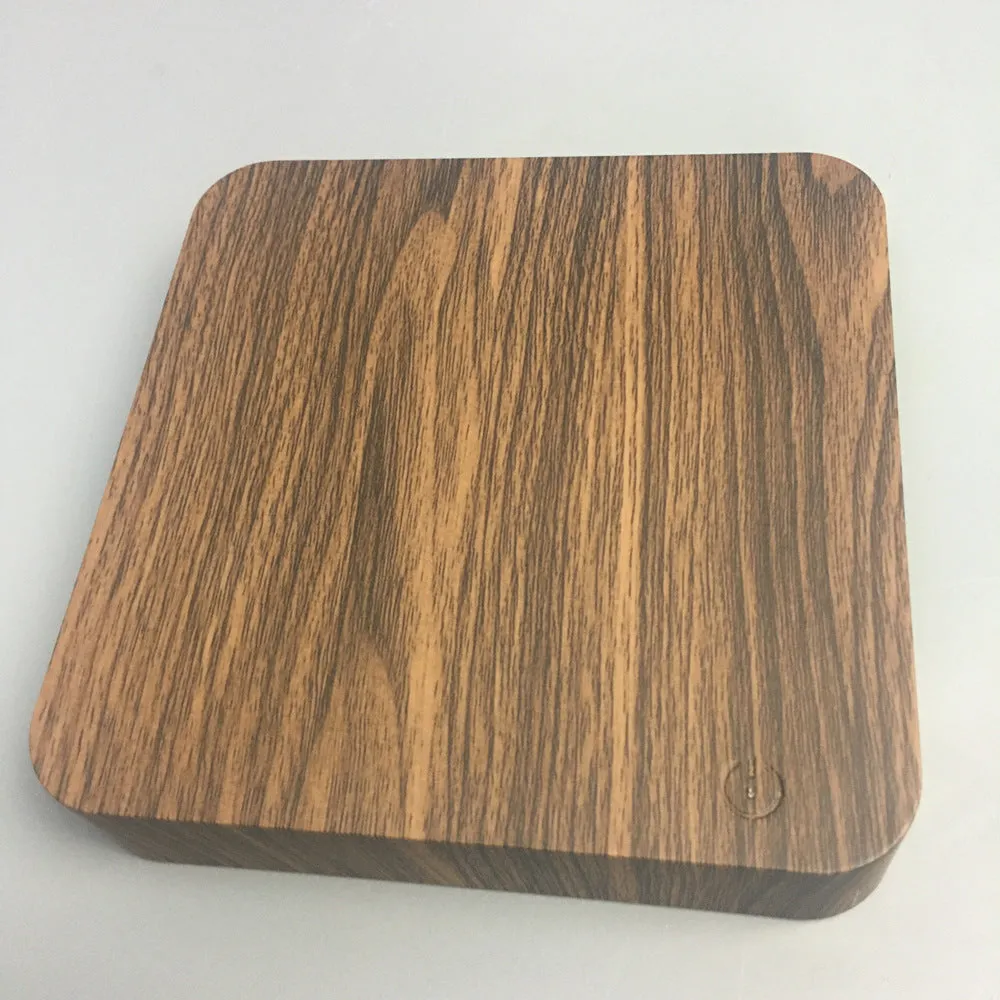 Magnetic levitation galaxy decorative light with floating 14 cm moon lamp above square walnut base