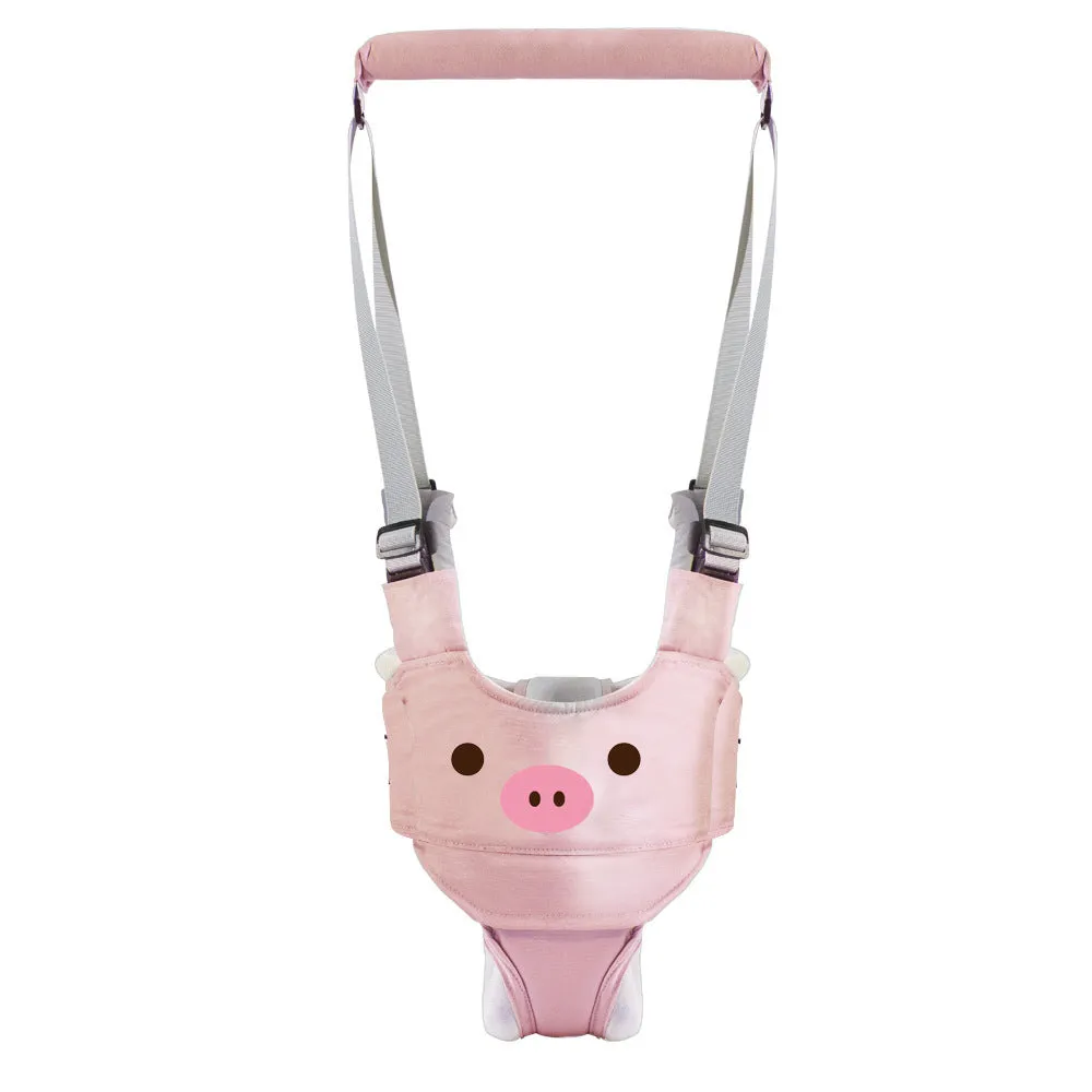 Baby walking harness belt in cotton with multiple colour options for toddler walking practice
