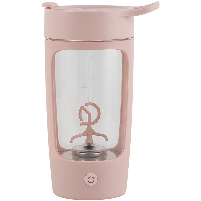 Portable rechargeable juice blender with 650ml capacity cup in black, blue, pink, or white colours