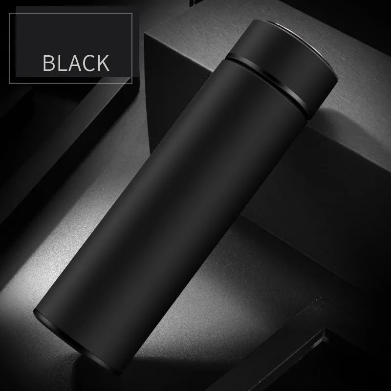 450ml stainless steel vacuum insulated water bottle in straight cup style with arrow mouth