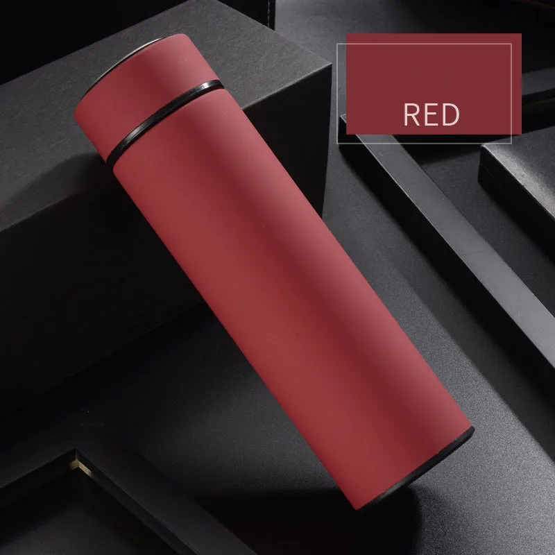 450ml stainless steel vacuum insulated water bottle in straight cup style with arrow mouth