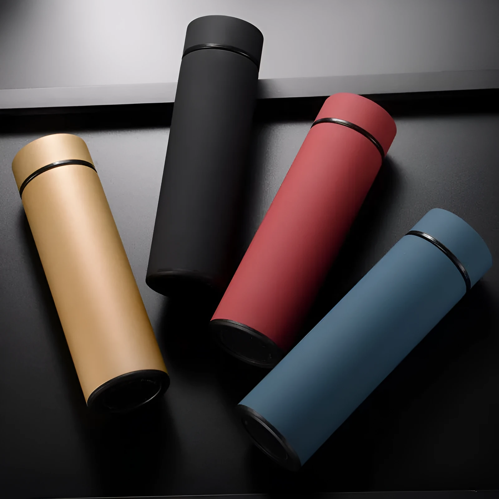 450ml stainless steel vacuum insulated water bottle in straight cup style with arrow mouth
