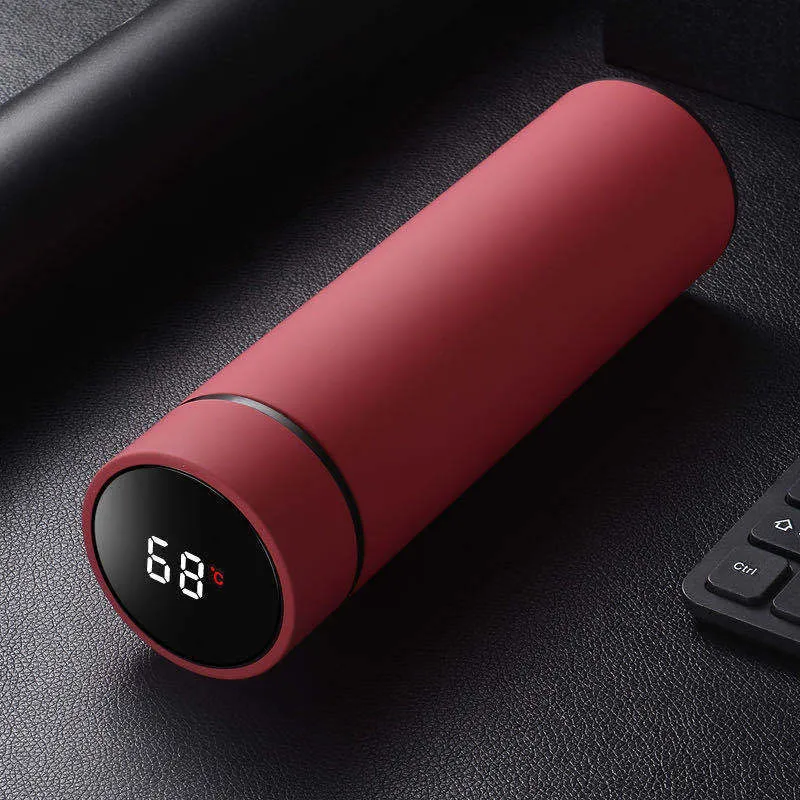 450ml stainless steel vacuum insulated water bottle in straight cup style with arrow mouth