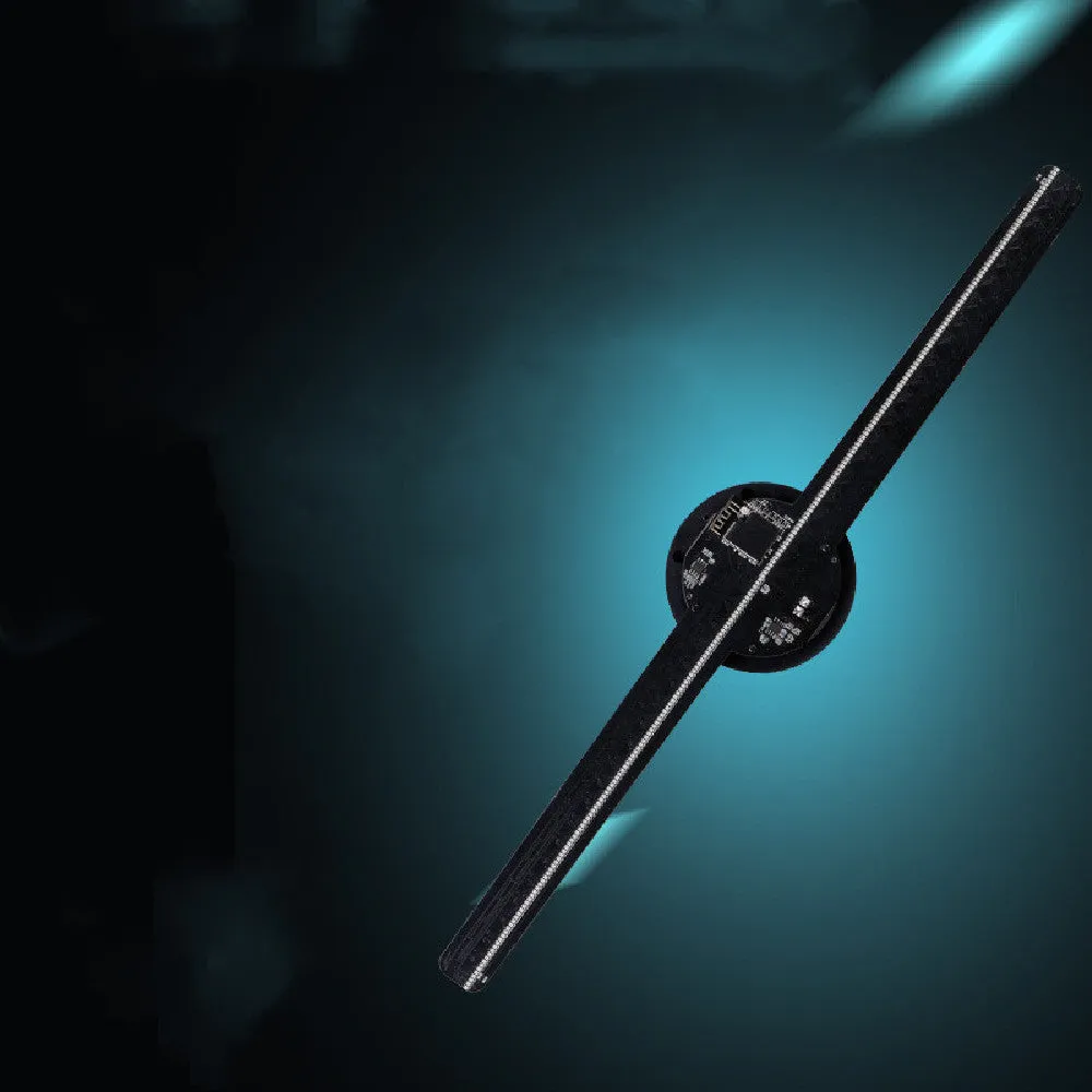 42cm black holographic advertising machine fan screen showing 3D display effect