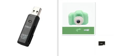 X2 HD mini digital camera for kids in silicone case with coloured buttons and 2-inch screen.