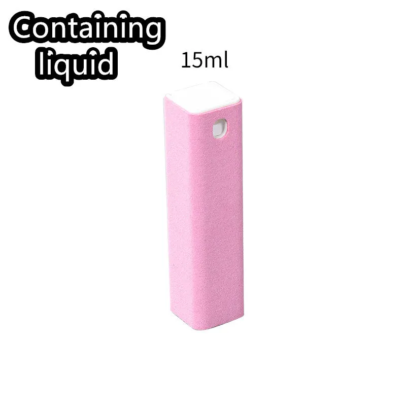 15ml capacity phone screen cleaner spray tool with protective shell in six colour options