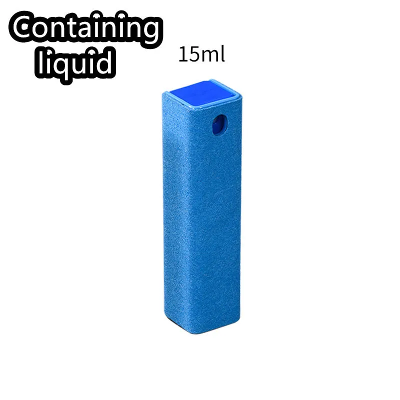 15ml capacity phone screen cleaner spray tool with protective shell in six colour options