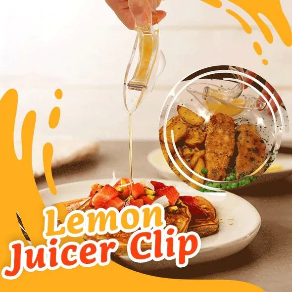Transparent acrylic manual lemon juicer with bird shape design for squeezing lemon slices