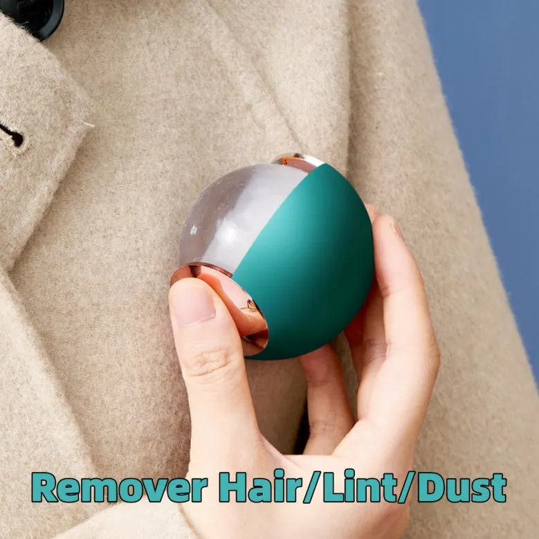 Green gold reusable gel lint roller for pet hair removal on fabrics