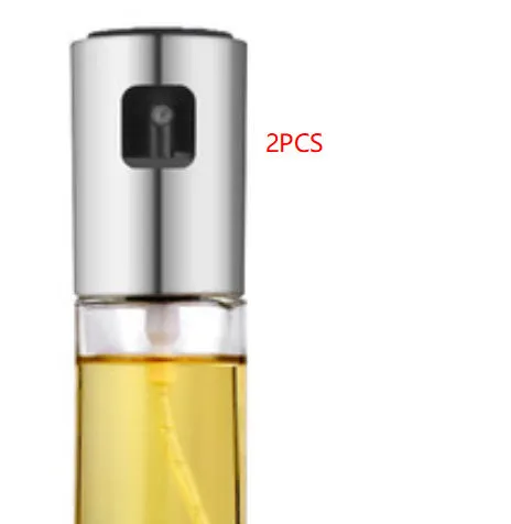 ABS and glass oil spray bottle with pump mechanism in gold, rose gold or silver colour