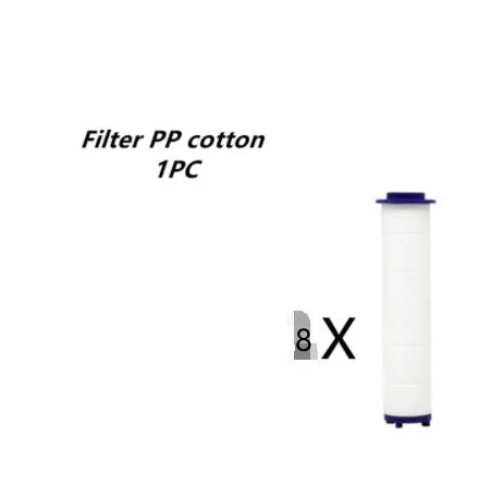 Chrome alloy turbocharged handheld shower head with stop button, five nozzles, and PP cotton filters