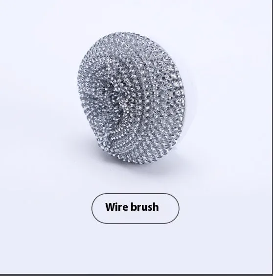 White cordless electric spinning cleaning brush with multiple brush heads on wall bracket