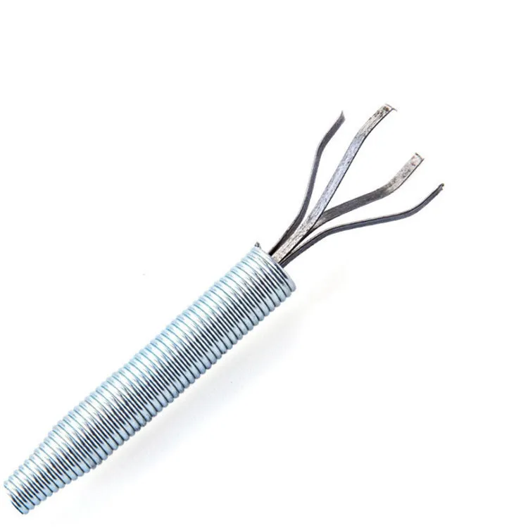 Flexible 60cm long sewer dredger spring cleaning tool with a grip handle for unblocking sink drains.