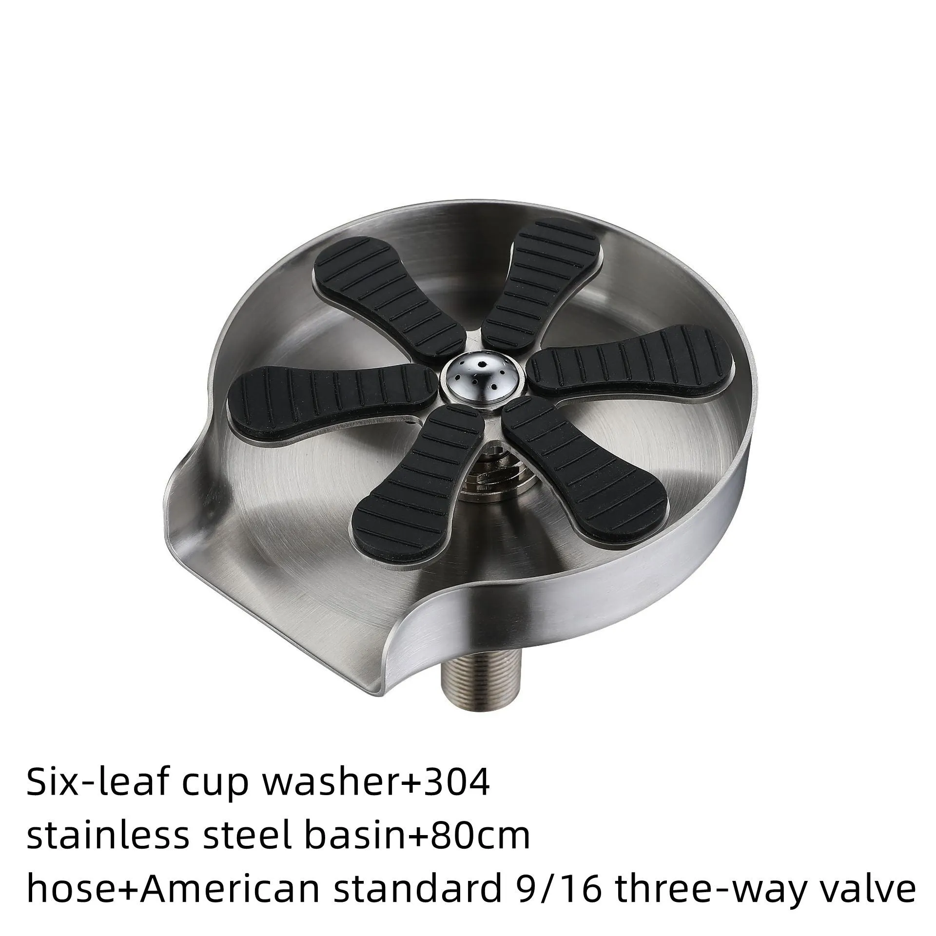Stainless steel cup washer for kitchen faucet with 30mm seat diameter and ceramic spool