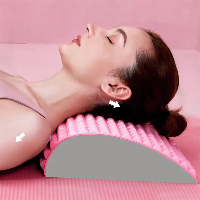 Blue EVA foam back stretcher for lumbar support and neck pain relief