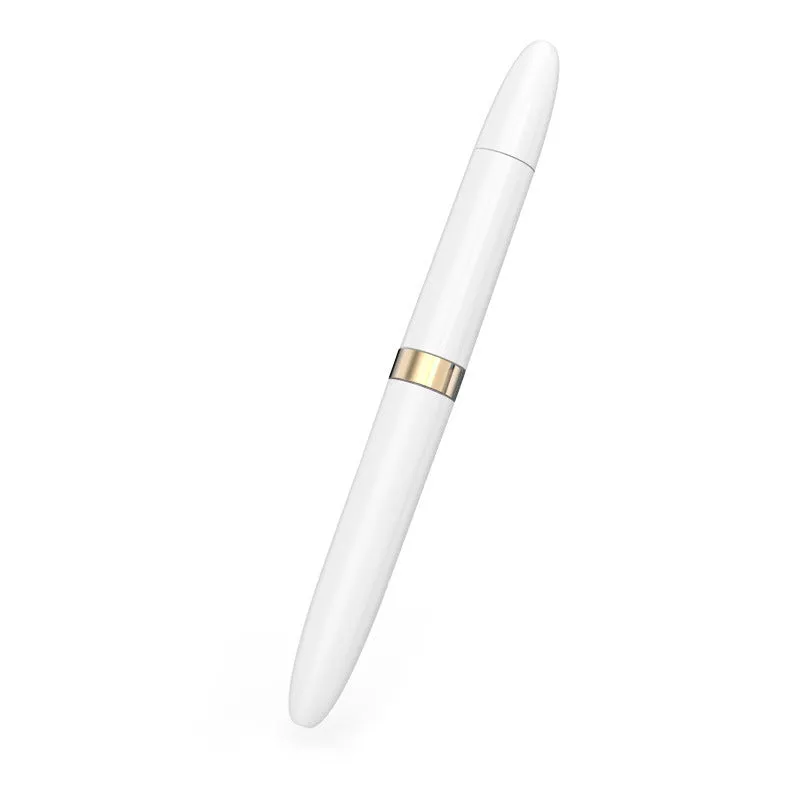Three-layer electronics cleaning pen with metal nib, sponge and brush for earphones and keyboards