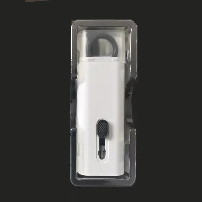 Multifunctional cleaning pen set with keycap puller, brush, spray bottle, and cloth for electronics