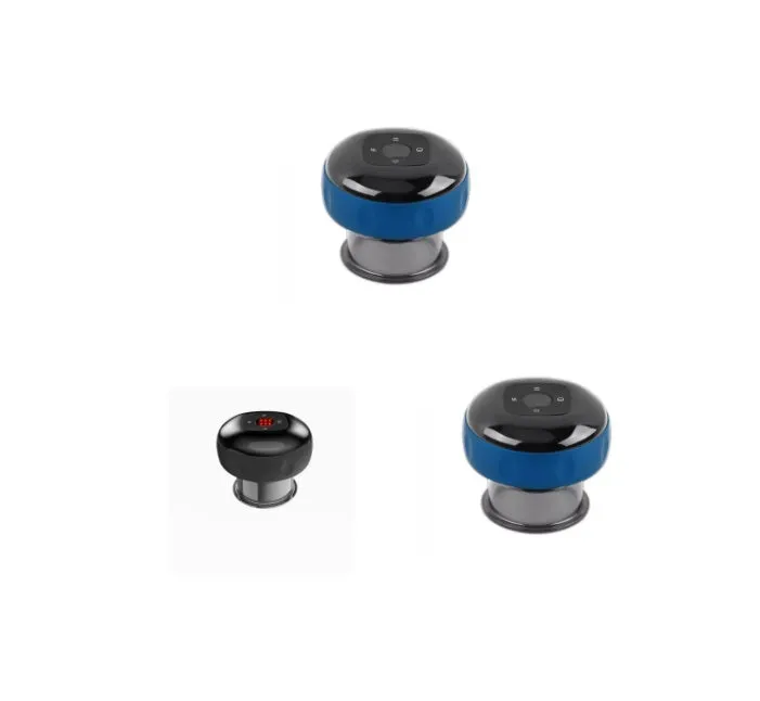 Smart electric vacuum cupping massage device with LED display and control buttons