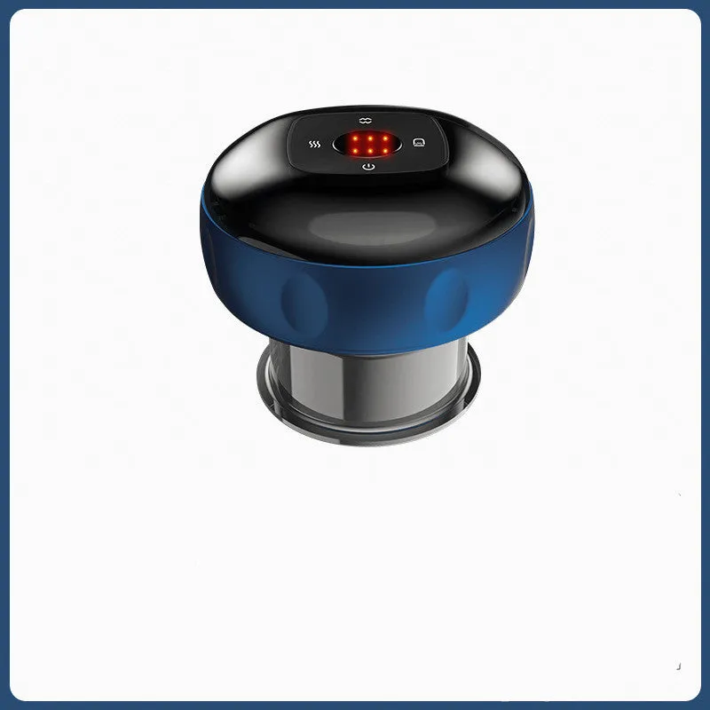 Smart electric vacuum cupping massage device with LED display and control buttons
