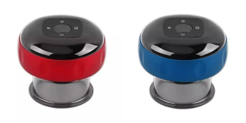 Smart electric vacuum cupping massage device with LED display and control buttons