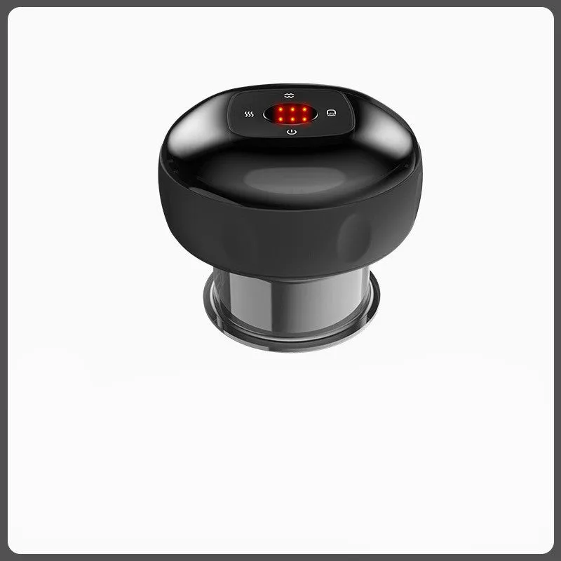 Smart electric vacuum cupping massage device with LED display and control buttons
