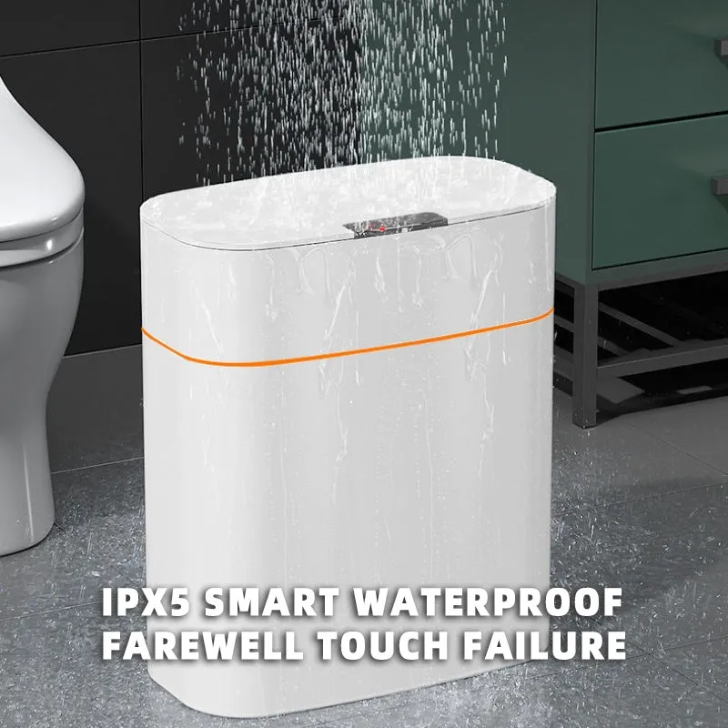 Smart automatic induction rubbish bin in white colour with 16L capacity