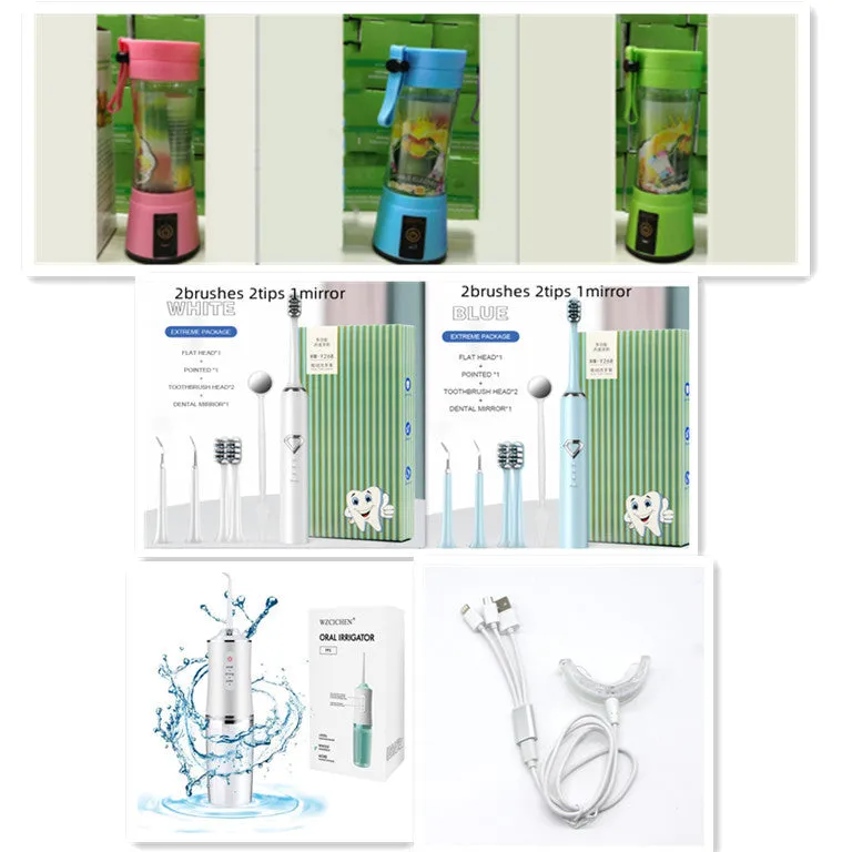 Pink portable USB blender with 380ml cup and automatic cleaning function