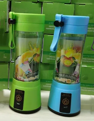 Pink portable USB blender with 380ml cup and automatic cleaning function