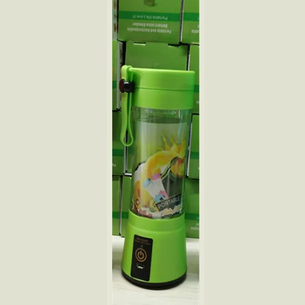 Pink portable USB blender with 380ml cup and automatic cleaning function
