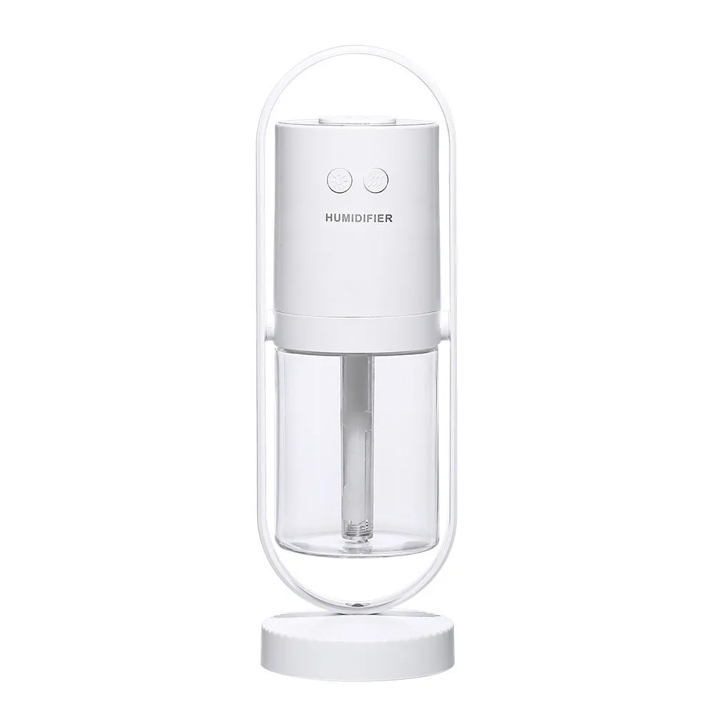 Magic Shadow USB air humidifier with projection lights in pink, blue, or white colours