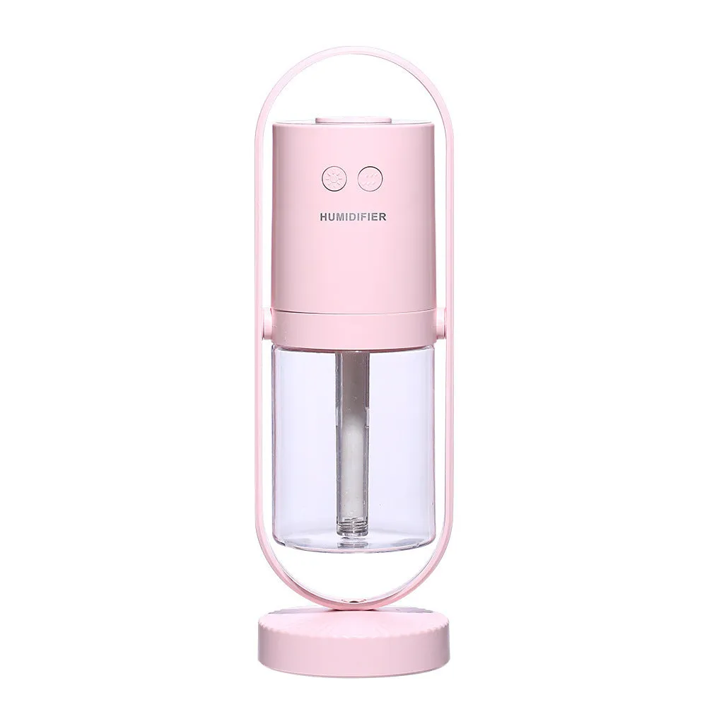 Magic Shadow USB air humidifier with projection lights in pink, blue, or white colours