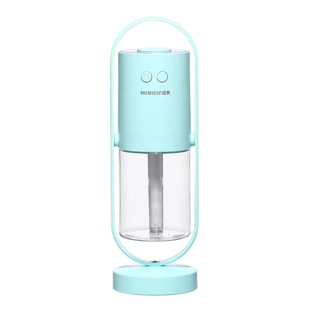 Magic Shadow USB air humidifier with projection lights in pink, blue, or white colours