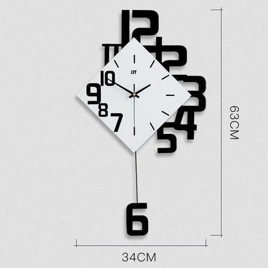 15-inch round digital wall clock with custom text display in black, red, or blue colour options