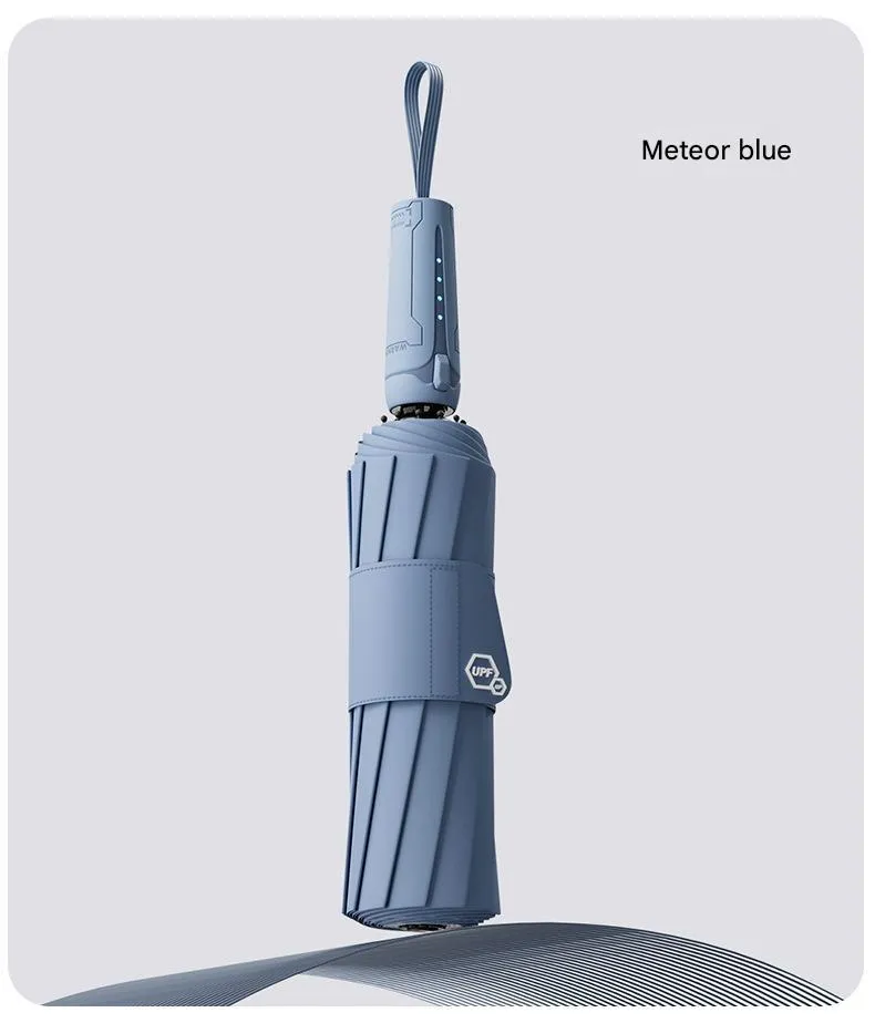 Automatic folding umbrella with 108cm oversized canopy in multiple colour options