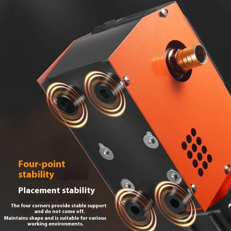 Aluminum alloy portable rechargeable oil pump with lithium batteries and accessory kit