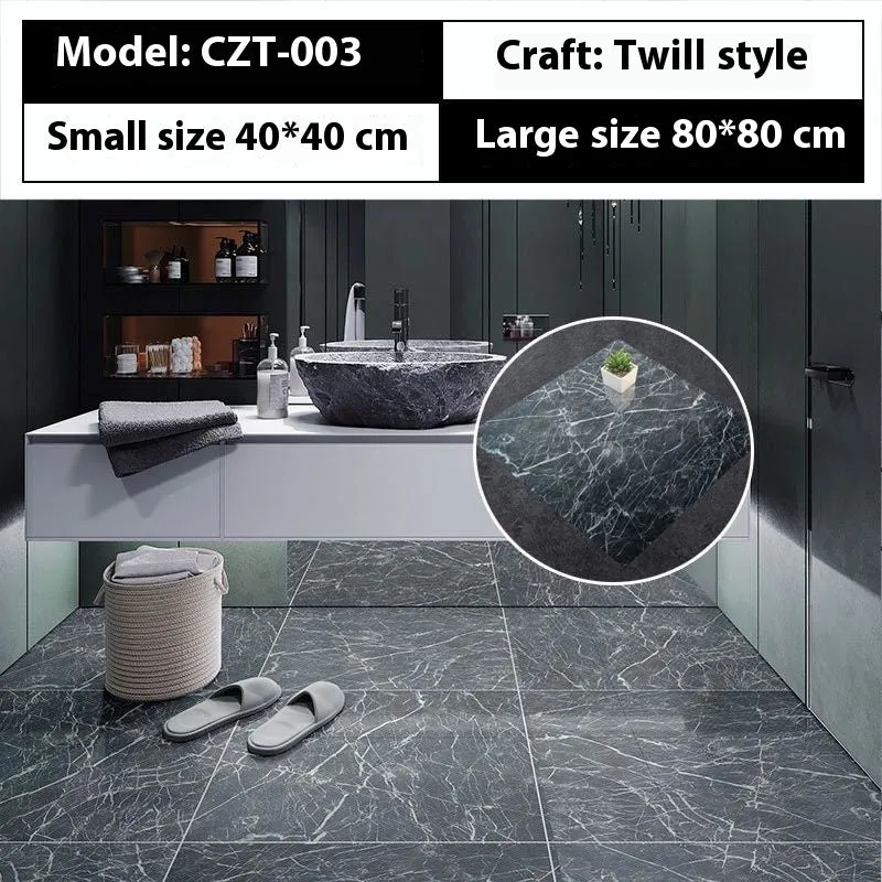 Marble simulation stone waterproof sticker 40x40cm geometric pattern simple modern bathroom kitchen
