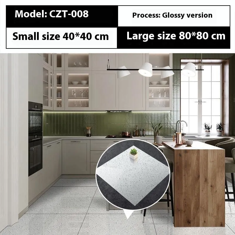 Marble simulation stone waterproof sticker 40x40cm geometric pattern simple modern bathroom kitchen