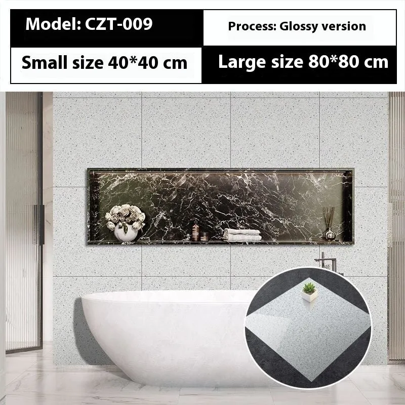 Marble simulation stone waterproof sticker 40x40cm geometric pattern simple modern bathroom kitchen