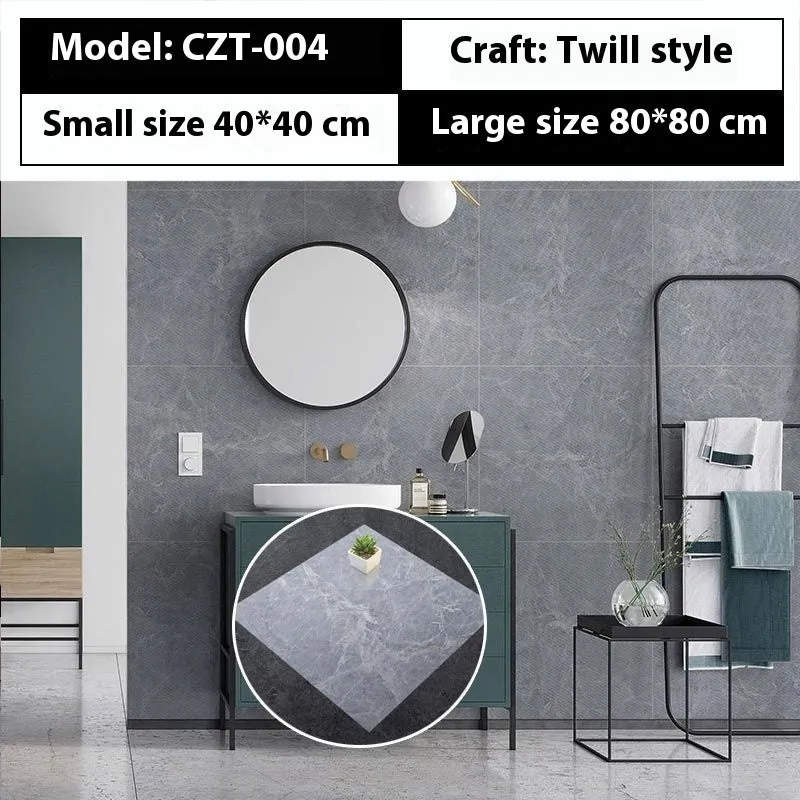 Marble simulation stone waterproof sticker 40x40cm geometric pattern simple modern bathroom kitchen