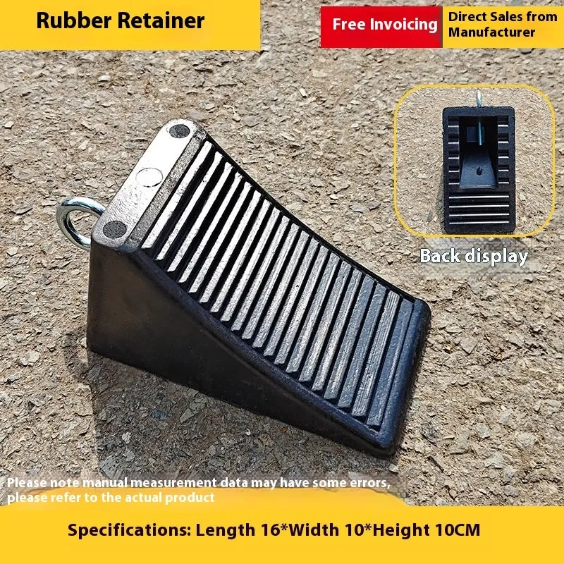 Portable car anti-slip retainer triangle with wood pattern design and adjustable height up to 26cm