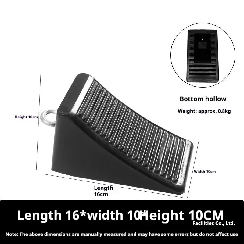 Portable car anti-slip retainer triangle with wood pattern design and adjustable height up to 26cm