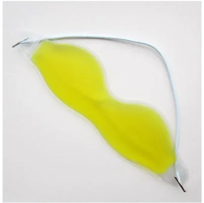 Reusable gel ice eyeshade in green colour for eye protection and cooling relief