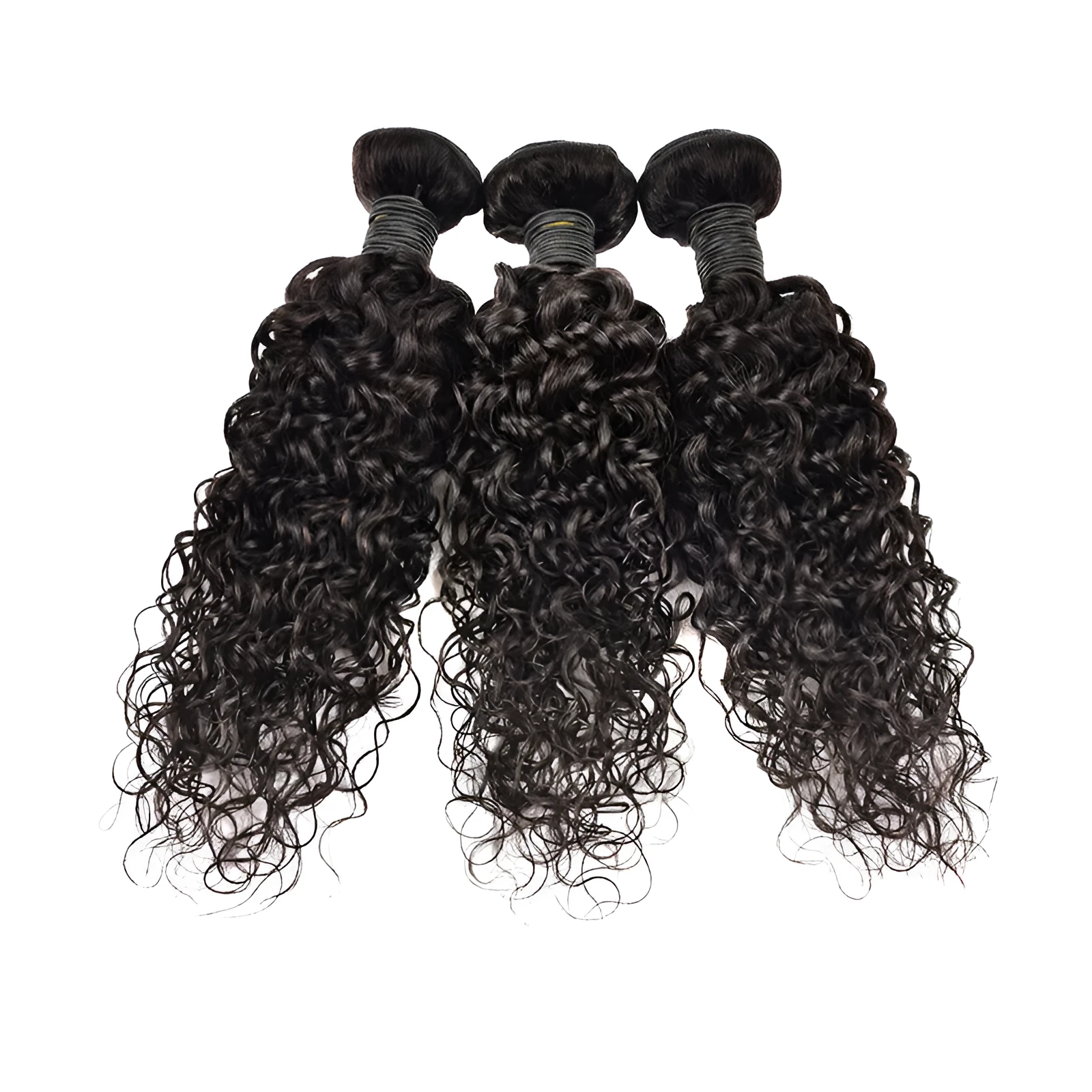 Real human hair extension water wave 9A natural colour wig for ladies