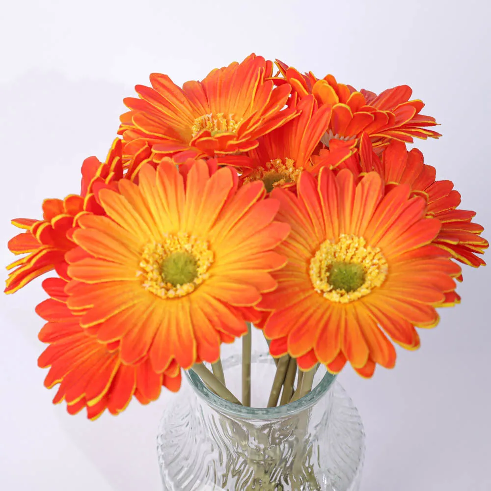 Simulation flower bouquet in assorted colours made from pu and silk flower for home decoration