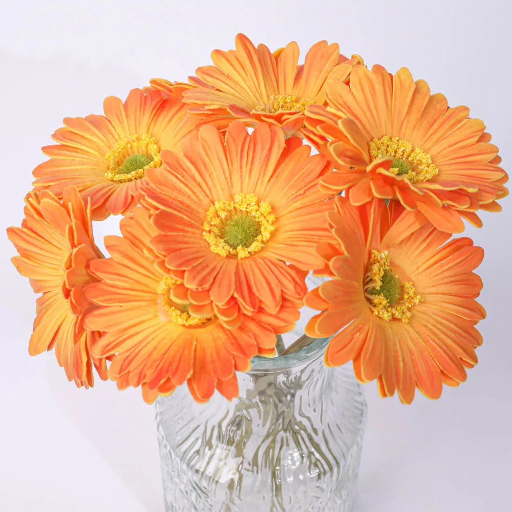 Simulation flower bouquet in assorted colours made from pu and silk flower for home decoration