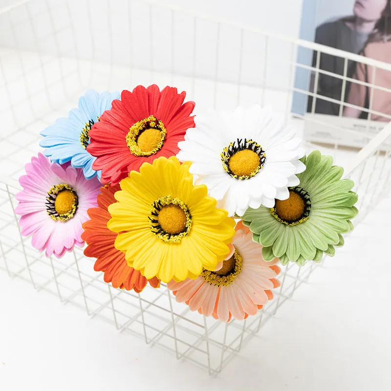 Simulation flower bouquet in assorted colours made from pu and silk flower for home decoration