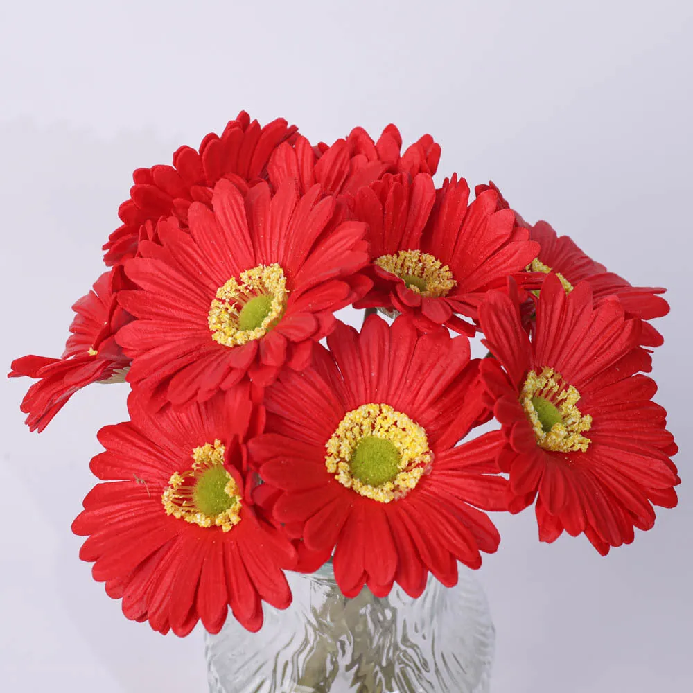 Simulation flower bouquet in assorted colours made from pu and silk flower for home decoration