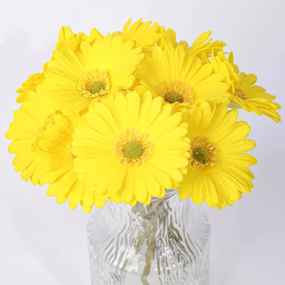 Simulation flower bouquet in assorted colours made from pu and silk flower for home decoration