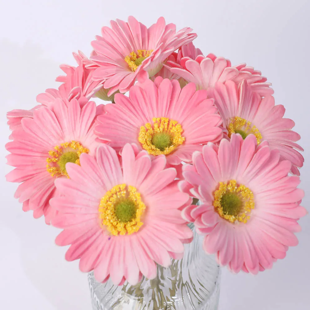 Simulation flower bouquet in assorted colours made from pu and silk flower for home decoration